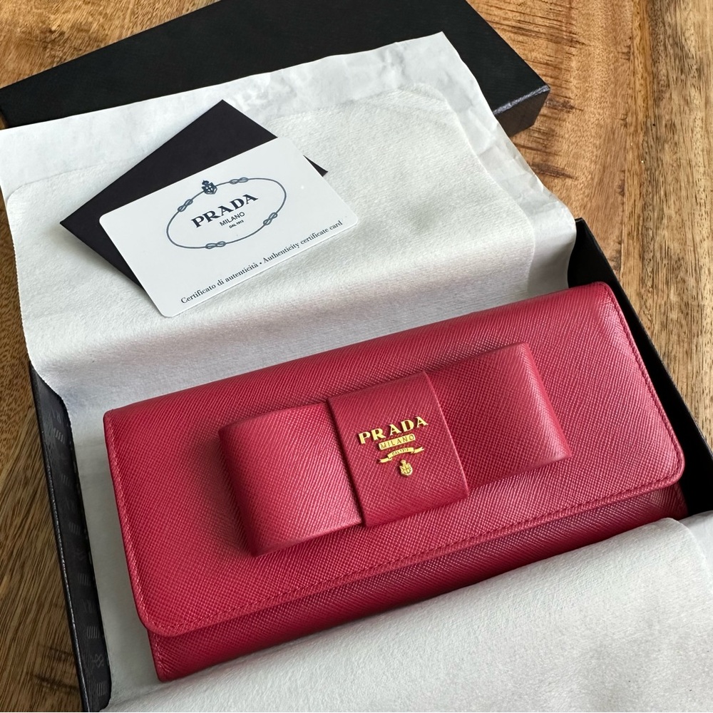 Authentic Pink Prada Wallet